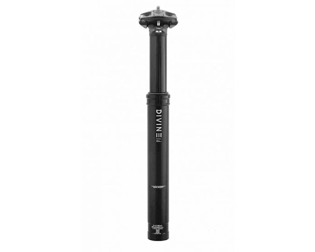 Bike Yoke Divine SL Rascal Dropper Seatpost (Black) (No Remote) (For Kid's MTB) (30.9mm) (320mm) (80mm)